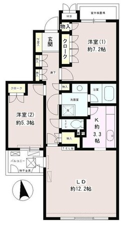 スクエア高円寺の物件間取画像